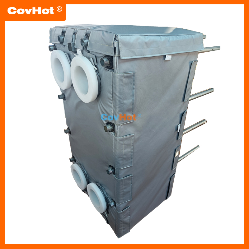 節能型換熱站內板式換熱器保溫套保溫衣，降低供熱成本